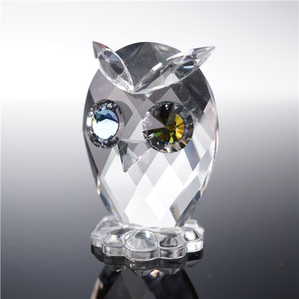 Swarovski Crystal Figurine, Owl Mini