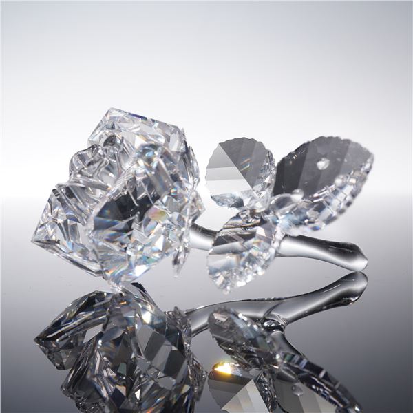 Swarovski Crystal Figurine, Rose Blossom