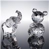 Image 1 : 2pc Swarovski Crystal Figurines, Mini Bear and Ernie the Elephant