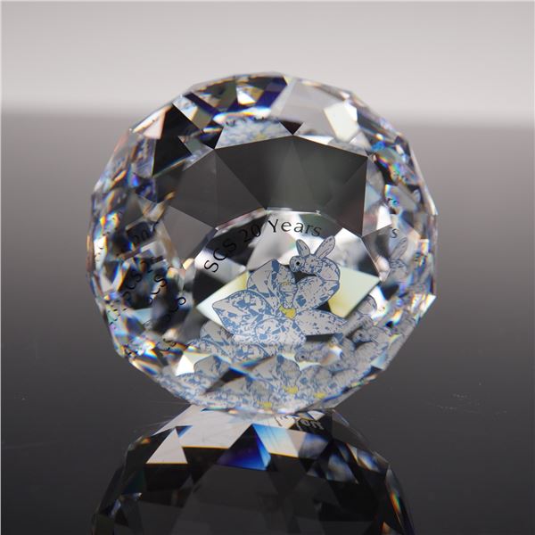 Swarovski Crystal SCS 20 Years 2007 Signing Event Paperweight