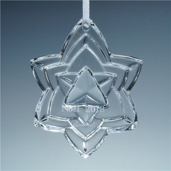 Baccarat Crystal Annual Ornament, Star 2018