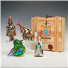 Image 3 : 4pc Polonaise Christmas Tree Ornaments and Box, Medieval Collection