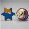 Image 5 : Christopher Radko Hanukkah Judaica Ornament with Star of David Stand
