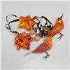 Image 2 : 7pc Christopher Radko and Autumn Glass Ornaments