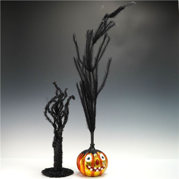 2pc Christopher Radko Halloween Decorations