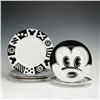 Image 1 : 6pc Disney Dimension Dinner and Salad Plates, Mickey Mouse