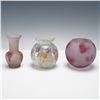 Image 1 : 3pc Art Glass Vase Collection Including Simron Israel
