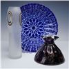 Image 1 : 3pc Sydenstricker and Other Art Glass Vases and Plate