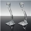 Image 2 : Pair of Josef Riedel Crystal Candleholders, Duetto