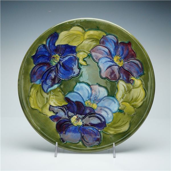 Moorcroft Pottery Platter, Clematis