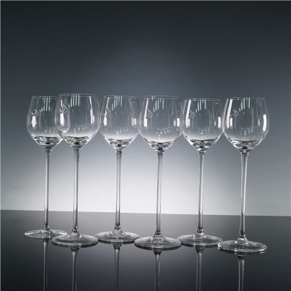 6pc Riedel Crystal Port Wine Glasses, Exquisit