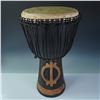 Image 1 : Handcrafted Ghanaian Djembe Drum with Carved Base