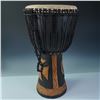 Image 2 : Handcrafted Ghanaian Djembe Drum with Carved Base
