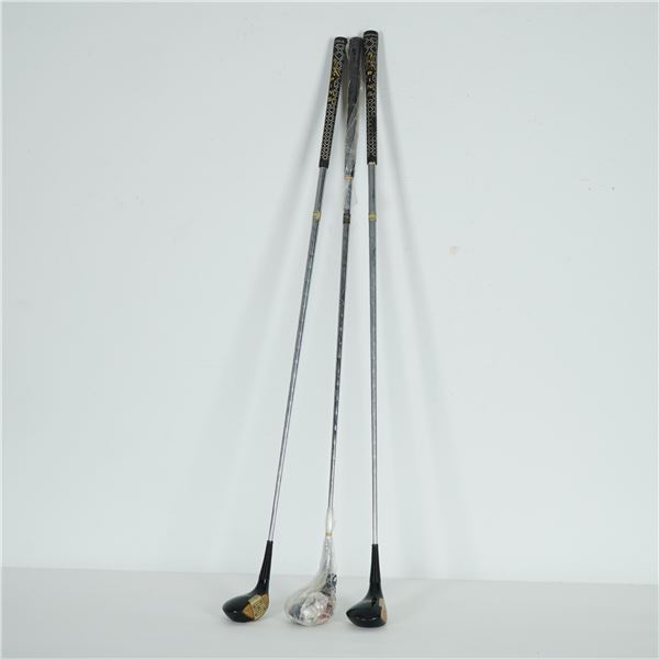 3pc MacGregor Wooden Head Golf Clubs