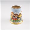 Image 1 : Halcyon Days Enamel Thimble, Mushrooms