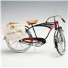Image 5 : 2pc The Saturday Evening Post Wagon and Bicycle with Newspapers Toys
