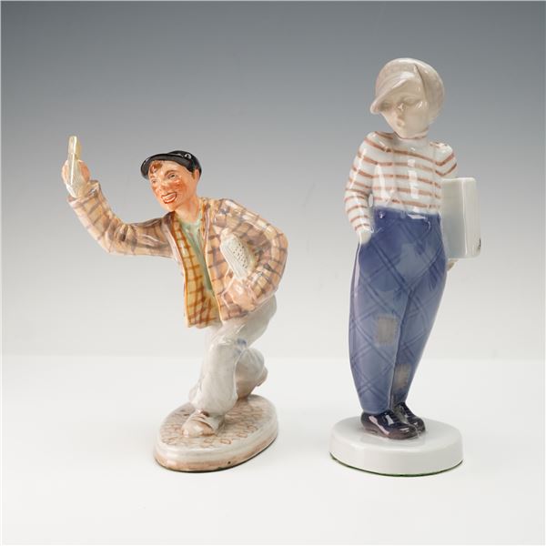2pc Wedgwood & Co. and Bing & Grondahl Porcelain Figurines