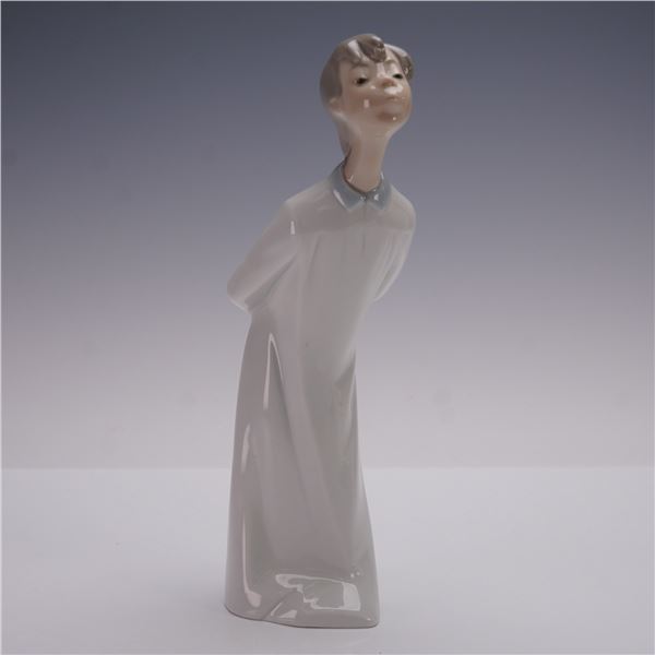 Nao by Lladro Porcelain Figurine, Boy in Long Robe