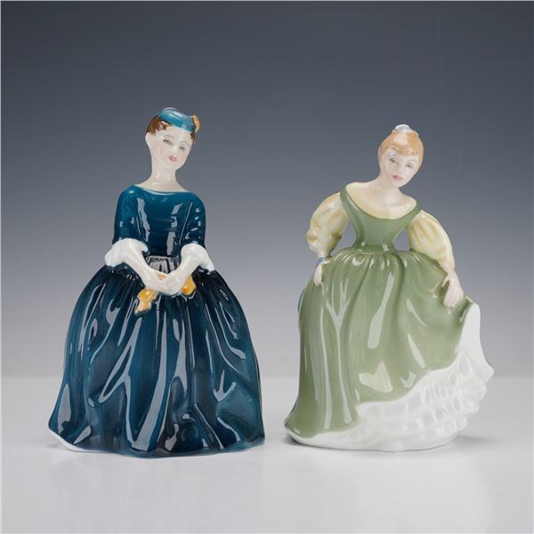 2pc Royal Doulton Figurines, Cherie HN2341 and Fair Maiden HN2211