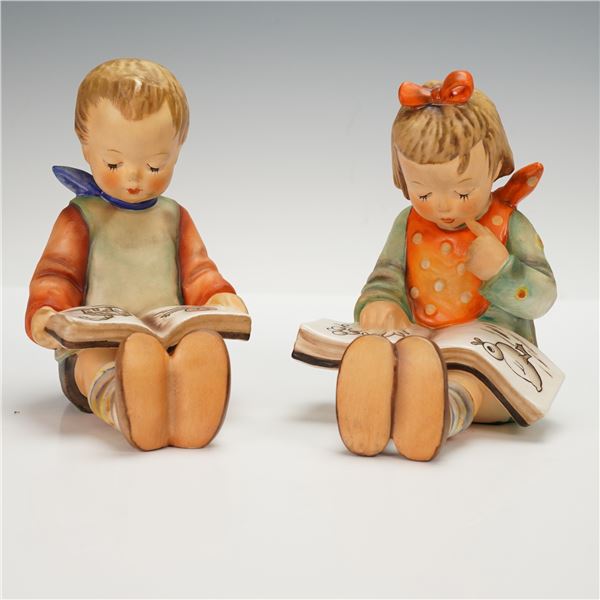 Goebel Hummel Porcelain Bookends, Book Worm