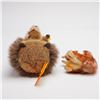 Image 3 : 2pc Steiff Stuffed Animals, Hedgehog and Squirrel