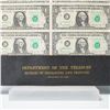 Image 2 : 1981 Uncut-UNC U.S. Federal Reserve One Dollar Notes, Dept. of Treasury