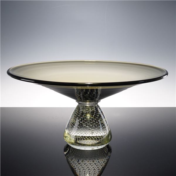 Erickson Glass Centerpiece Bowl with Controlled Bubble Base