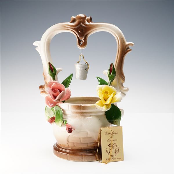 Nuova Capodimonte Italian Porcelain Wishing Well
