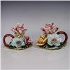 Image 1 : 2pc Capodimonte Porcelain Candleholders