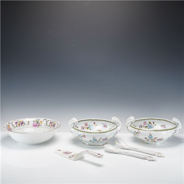 6pc Victoria Austria and Czechoslovakia Porcelain Serving Wares