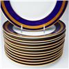 Image 3 : 12pc Rosenthal Salad Plates, Eminence Cobalt Blue
