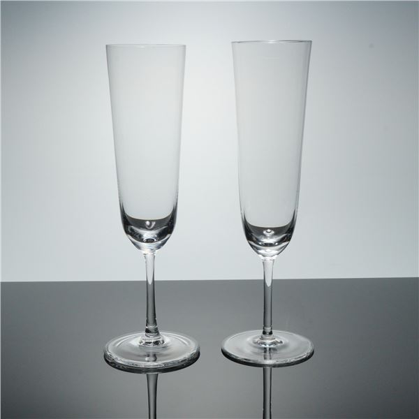 2pc Riedel Crystal Champagne Flutes, Vinum