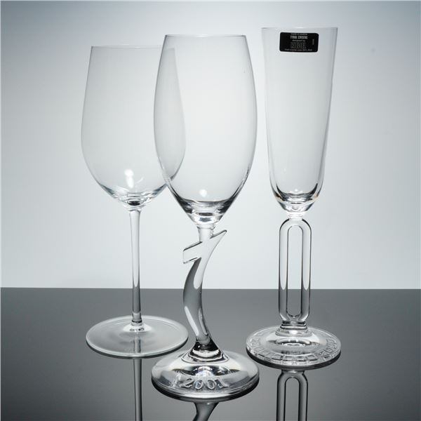 3pc Riedel Crystal Wine and Champagne Glasses