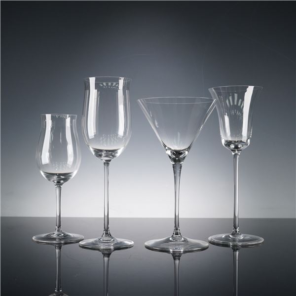 4pc Riedel Crystal Sommeliers Wine Glasses & Martini Glass