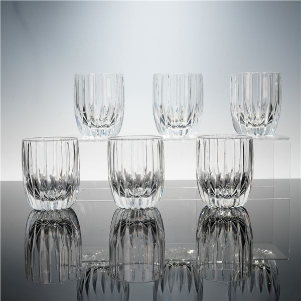 6pc Mikasa Park Lane Crystal Old Fashioned Tumblers