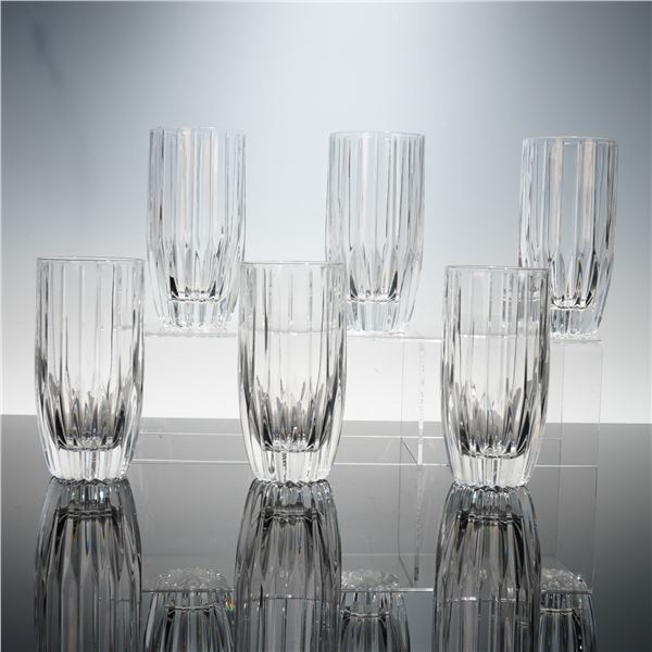 6pc Mikasa Park Lane Crystal Water Glasses