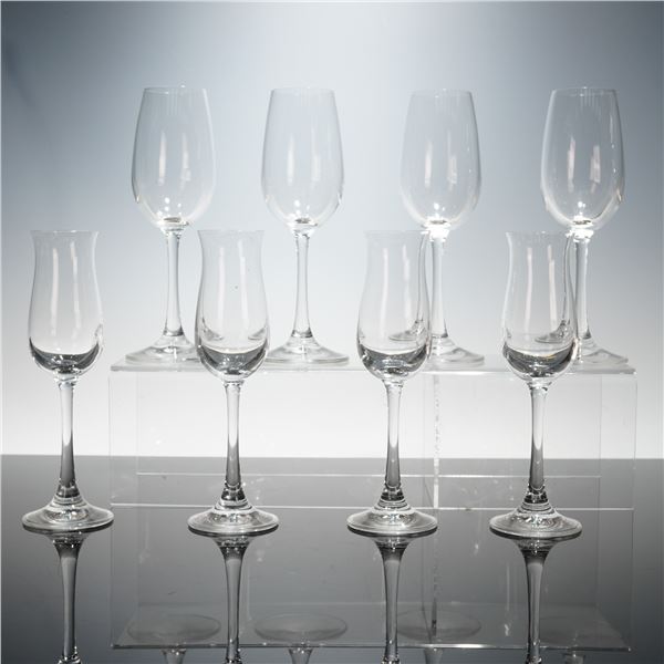 8pc Rosenthal Di Vino Glasses, Bordeaux & Grappa
