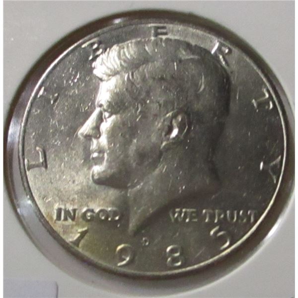 1985 USA KENNEDY 50 CENT COIN