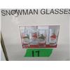 Image 2 : ESTATE:  SET OF 4 SNOWMEN GLASSES