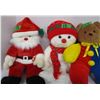 Image 1 : ESTATE:  STUFFED BEAR, SANTA & SNOWMAN