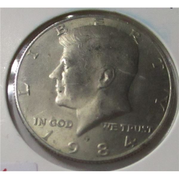 1984 USA KENNEDY 50 CENT COIN