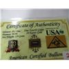 Image 2 : 1/4 GOLD GRAIN CERTIFIED CARD .999 PURE GOLD