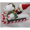 Image 1 : ESTATE:  BEAR & PENGUIN ON SLED