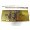 Image 3 : GOLD FOIL $100 BANK NOTE C/W 1 GRAM SILVER