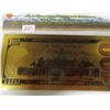 Image 4 : GOLD FOIL $100 BANK NOTE C/W 1 GRAM SILVER