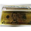 Image 3 : GOLD FOIL $5 BANK NOTE C/W 1 GRAM SILVER