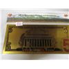 Image 5 : GOLD FOIL $5 BANK NOTE C/W 1 GRAM SILVER
