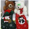 Image 1 : ESTATE:  BOX C/W 2 STUFFED BEARS & 2 STOCKINGS