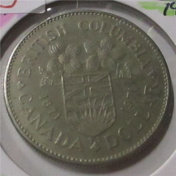 1871 - 1971 BC CANADA DOLLAR