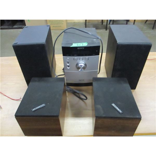 5 PIECE SONY STEREO SYSTEM